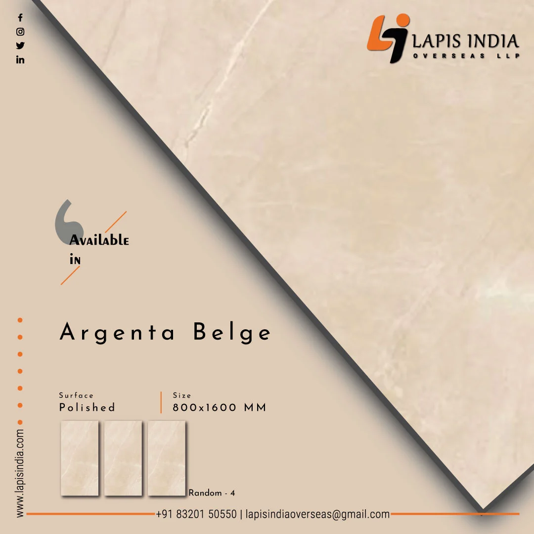 Argenta Beige 800 x 1600mm Tile ,  Lapis India Overseas LLP 